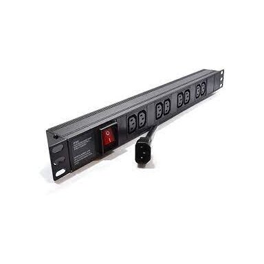 Maitinimo panelė 19'' 8X220V su jungikliu
