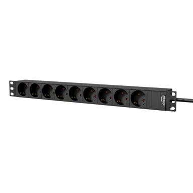 Maitinimo panelė 19'' SW-1U-9G-P 9X220V (be jungiklio)