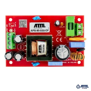 Power supply ATTE APS-90-550-OF (55V OUT, 190–260V IN, 1.7A, 96W)