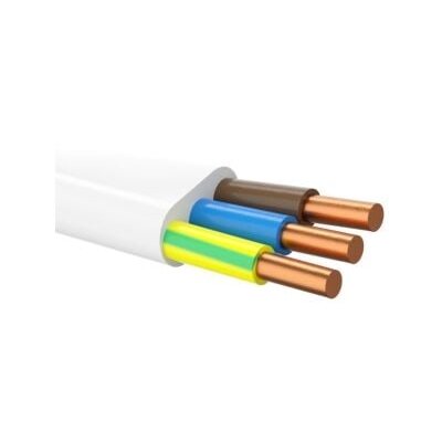 Power cable NKT HDXSP-J 3x2.5 (copper, solid, XLPE, Dca, white, 100m)