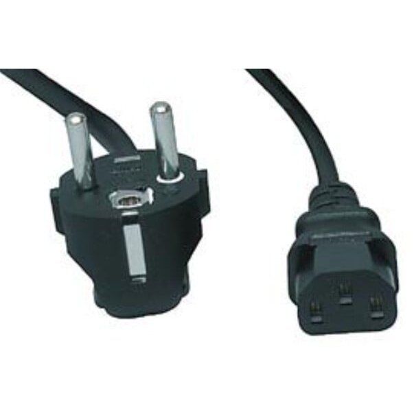 Power cable Schuko-C13 IEC320 (250VAC, 1.8m)