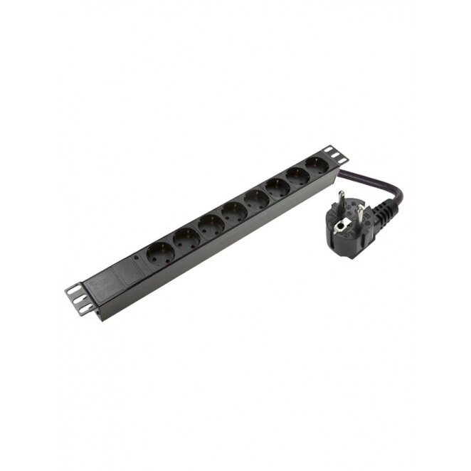 Power supply panel 19'' 8X220V with indicator