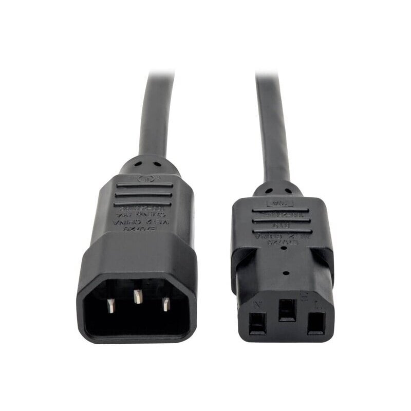 Power cable IEC 320 C14-SCHUKO(F) (15 cm, 10A, 250VAC)