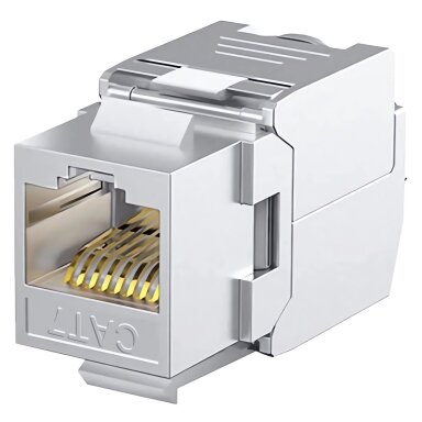 Modulinis lizdas RJ45 FTP Cat6 LK-KJ-157 (23–26 AWG, 150 MHz, 110/Krone, 568A/B)