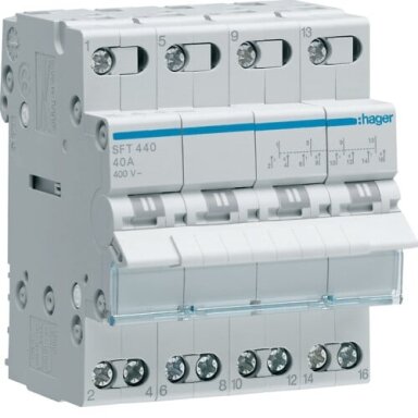 Modulinis perjungėjas Hager SFT440 (4P, 40A, 4 mod)
