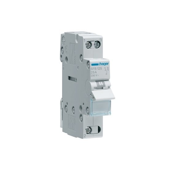 Modular switch Hager SFT125 (1P, 25A, 1 mod) Modular switch Hager SFT125 (1P, 25A, 1 mod)