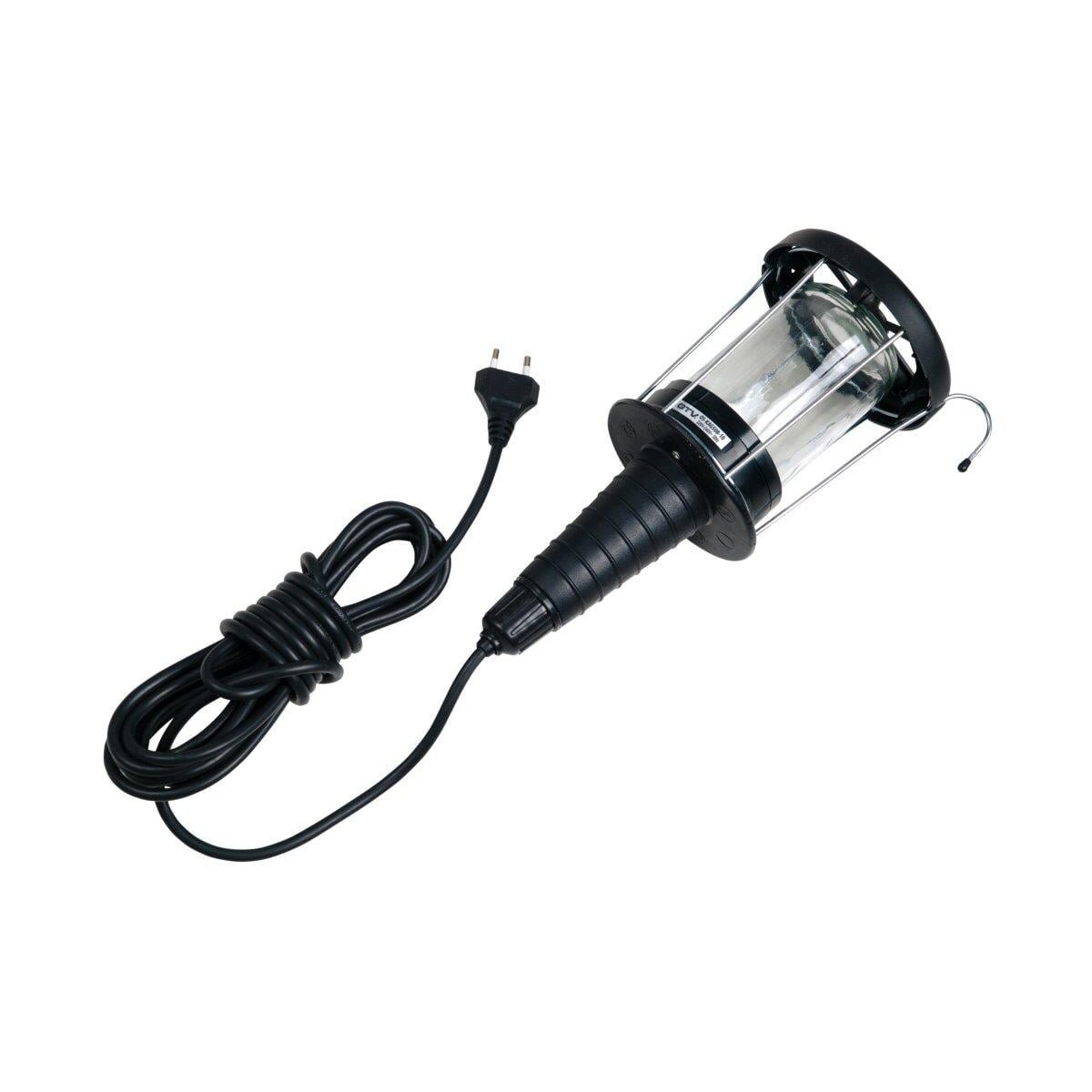 Portable lamp with cord GTV OS-KAG508-10 (E27, 60W, 5m)