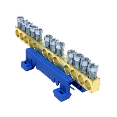 Zeroing clamp  Cu 12x16 mm2 Morek MAD0012N15 (blue)