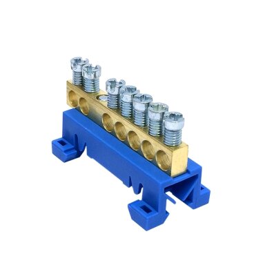 Zeroing clamp N7 Cu 7x16 mm2 Morek MAD0007N15 (blue)