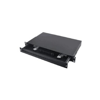Optinė komutacinė panelė 19" ODF 24 SC (SC, FC, ST, LC, RAL9044, 482x50mm)