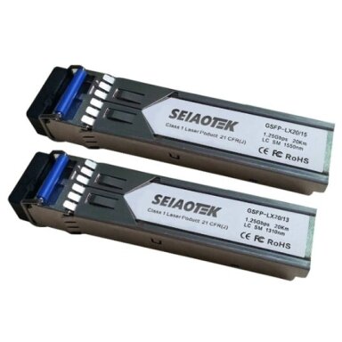 Optinis Integruojamas keitiklis SFP BiDi GSFP-LX20/13 (1.25Gbps, Single mode, TX1310nm, LC, 20km)