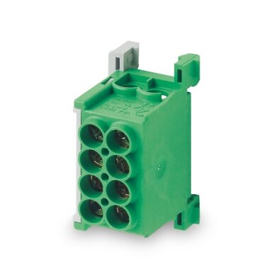 Distribution terminal Morek MAG1250G32 (green, 4x25mm²)