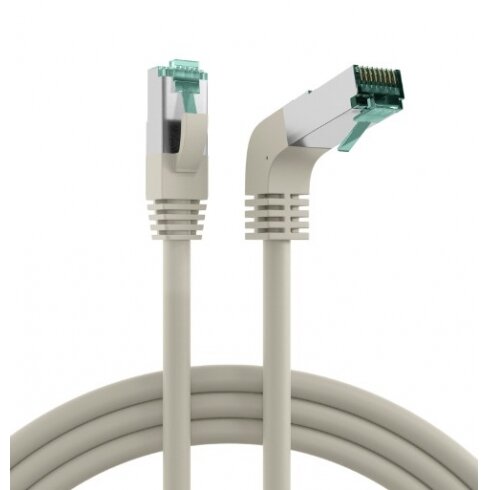 Patch cable (0.5m, SF/UTP, CAT6A, gray)