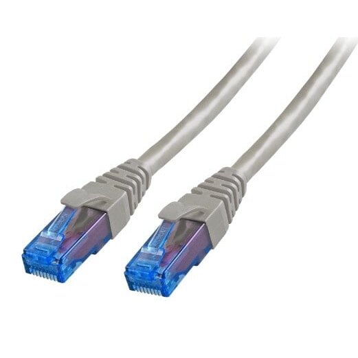 Patch cable (3m, S/FTP, CAT6A, LSHZ, gray, fireproof)