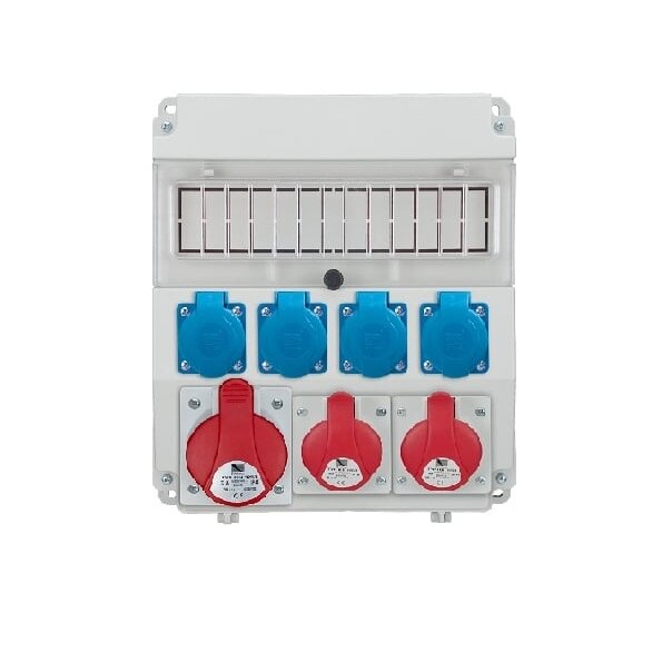 PawBol 18.320-4-S R-BOX LUX-320 plastic panel 13 mod+ (4x16A/250V 1x32A/5P 2x16A/5P)