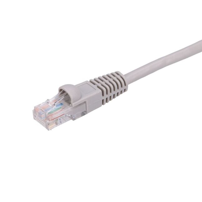 Patch kabelis Extralink UTP Cat5e (10 m., pilkas, PVC, PE, 0,5 mm, AWG26) Patch kabelis Extralink UTP Cat5e (10 m., pilkas, PVC, PE, 0,5 mm, AWG26)