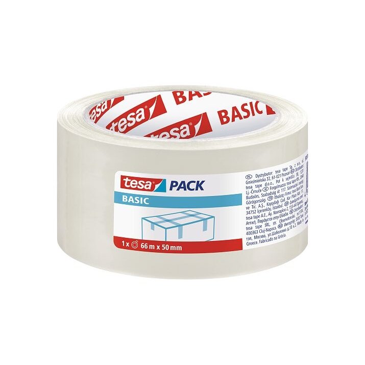 Pakavimo juosta TESA BASIC 50m x 48mm 58572-00000-00