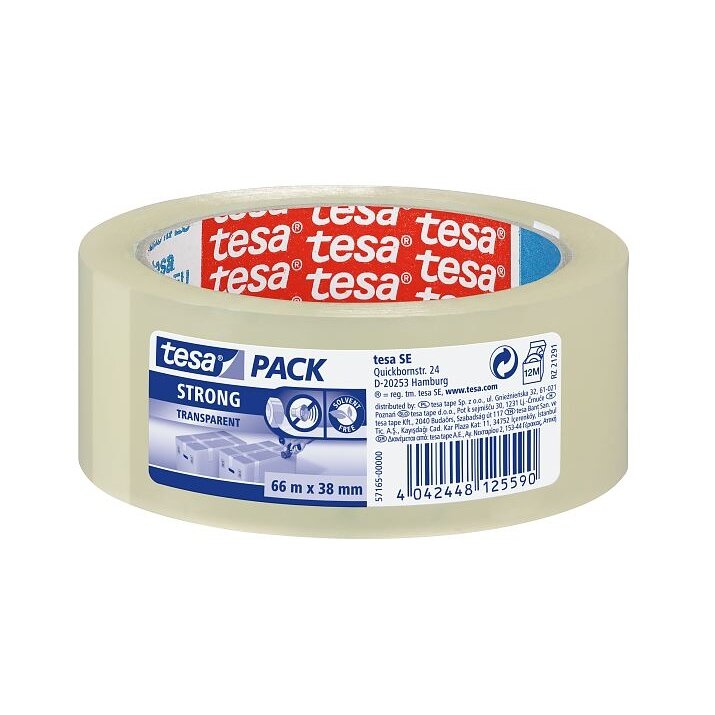 Packing tape TESA STRONG 66m x 50mm 57167-00000-05