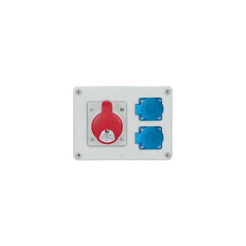PawBol B.1602-S R-BOX plastic panel (2x250V 1x16A/5P)