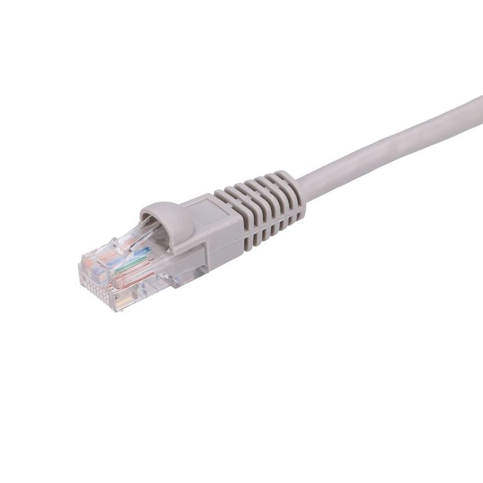 Patch cable Extralink UTP Cat5e (10 m, grey, PVC, PE, 0.5 mm, AWG26)