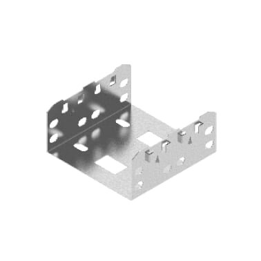 Perforated channel connection LUFJ100H60 (90°)