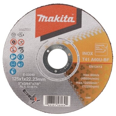 Cutting disc for metal 125mm Makita E-03040