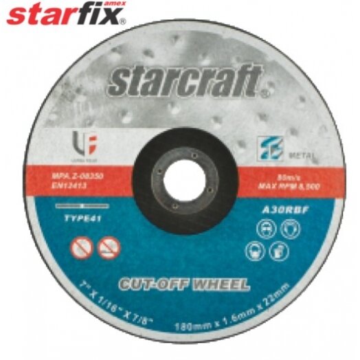 Cutting disc for metal Starfix 125 mm x 1.1 mm x 22 mm