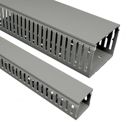Plastikinis perforuotas kanalas Kopos RK 60X80_LD (pilkas, 60x80mm, 2m)