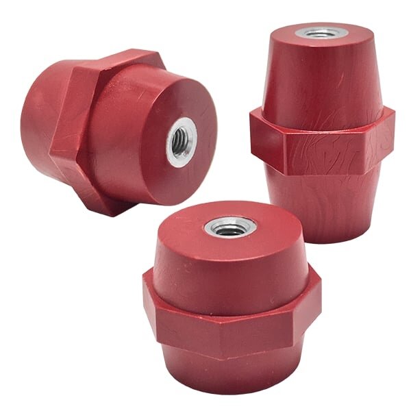 Polyester insulator H25-M6 HEX19 Morek MID2506H19