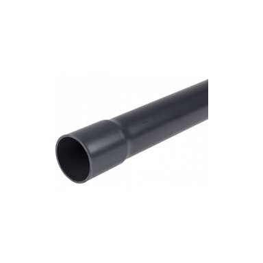 PVC vamzdis juodas 32mm su išplatintu galu 3m (10)