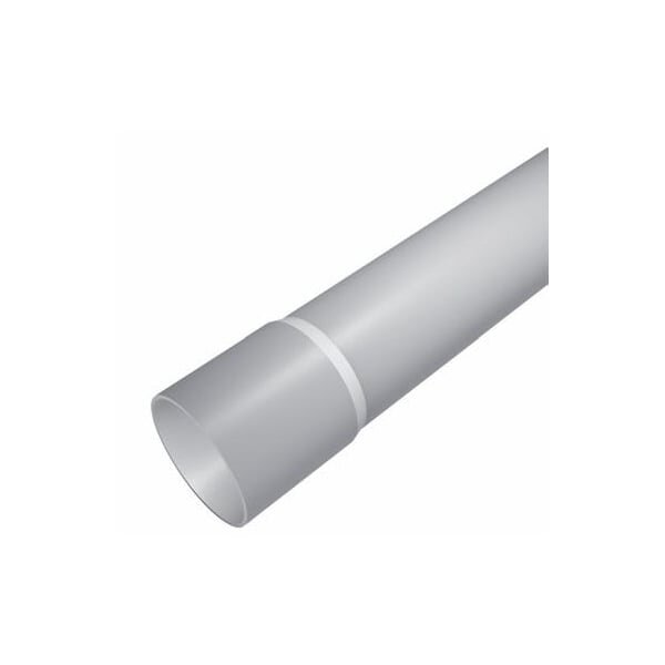 PVC vamzdis pilkas 40mm su išplatintu galu 3m (10) PVC vamzdis pilkas 40mm su išplatintu galu 3m (10)