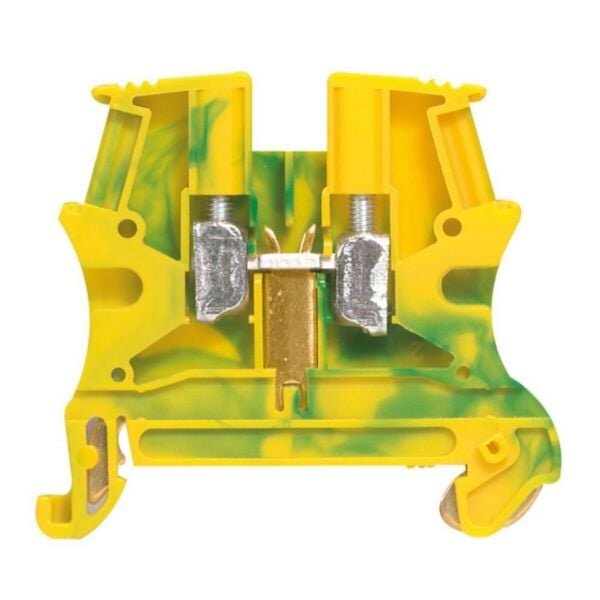 Terminal block Legrand Viking3 037171 (4mm², yellow-green, screw terminals, 6mm width)