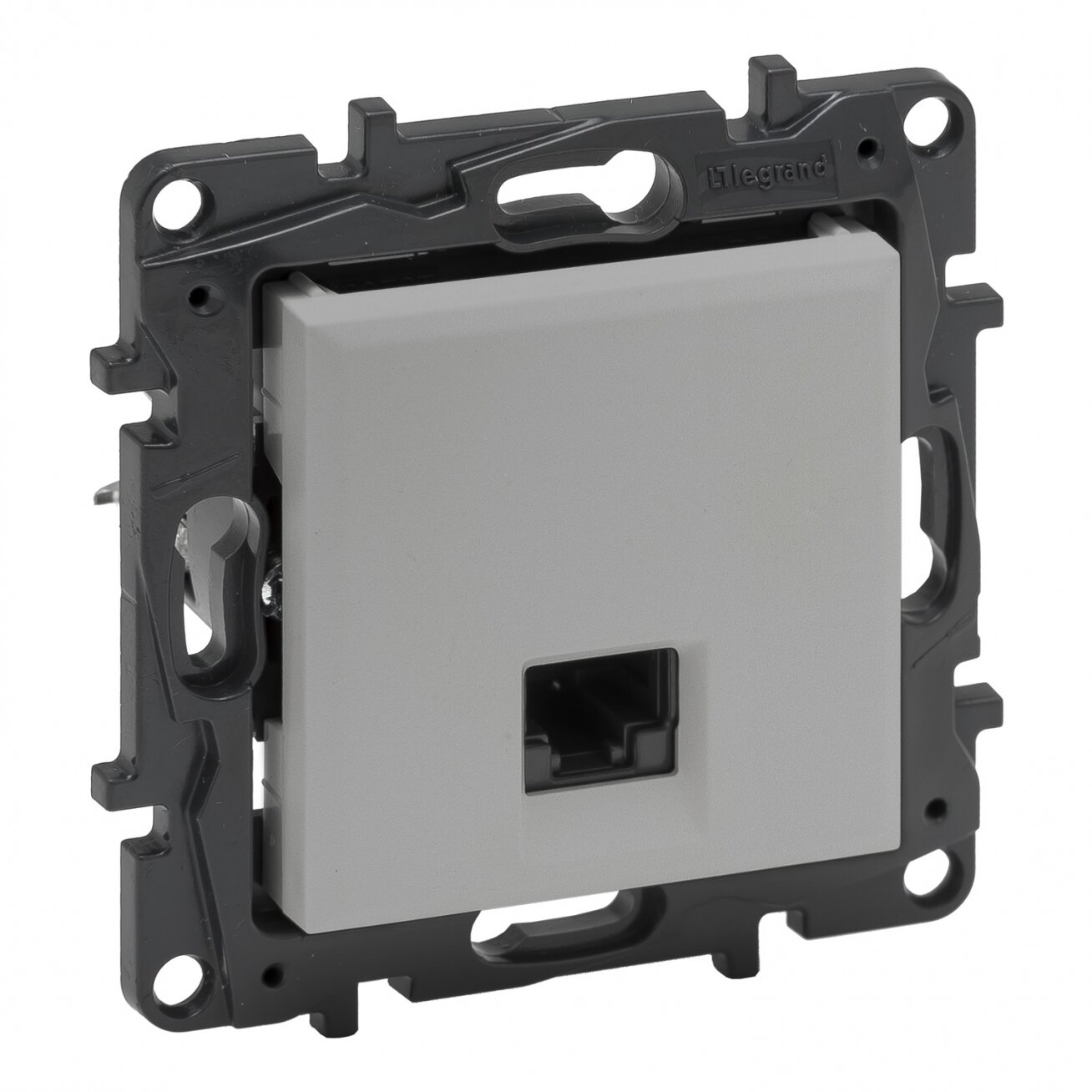 RJ45 UTP CAT 6 kompiuterinis lizdas Niloe Step Legrand 863363 (aluminio spalva) RJ45 UTP CAT 6 kompiuterinis lizdas Niloe Step Legrand 863363 (aluminio spalva)