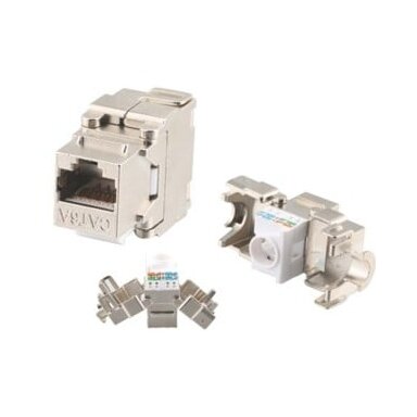 RJ45 lizdas Cat.6 FTP LK-KJ-031 (180°, 23–26 AWG, 250MHz, 110/Krone, 568-A/B)