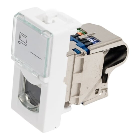 RJ45 lizdas LK-FP176B-S-C6A (Cat6A, STP, 22.5x45mm) RJ45 lizdas LK-FP176B-S-C6A (Cat6A, STP, 22.5x45mm)