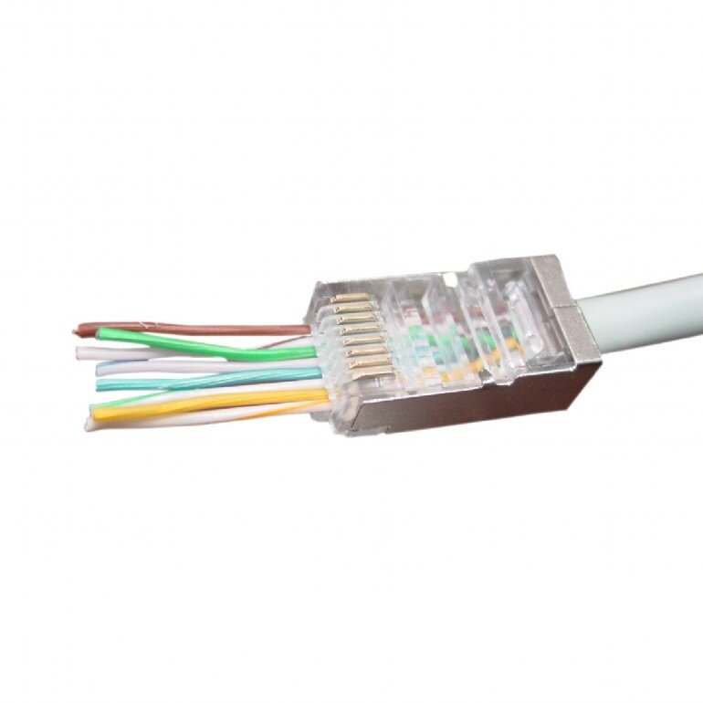 RJ45 plug (pluggable, FTP, CAT5e)