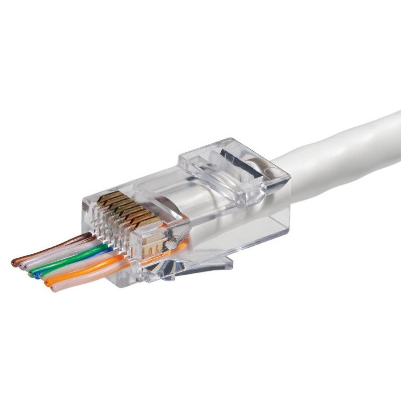 RJ45 plug (pluggable, UTP, CAT5e)