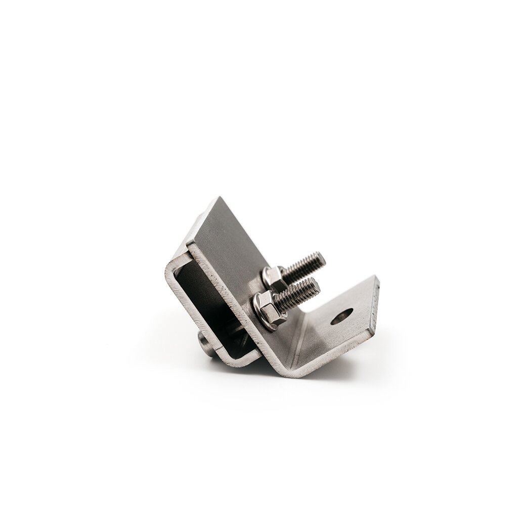 Solar module bracket for classic tin roof with curved connection El sun