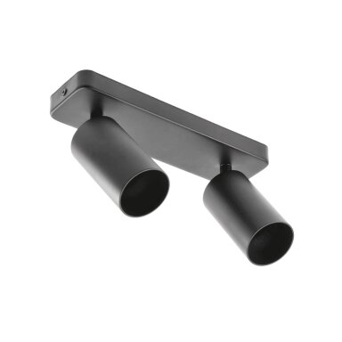 SANTO BIS LED šviestuvas (apvalus, aliuminis, juodas, dvigubas, 2x20W, IP20) GTV OS-SAN20WOK2B-00