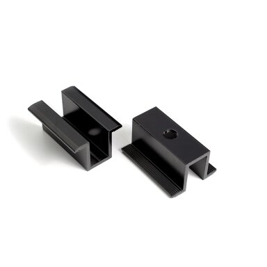 Solar module middle bracket U24 El sun (24mm, black)