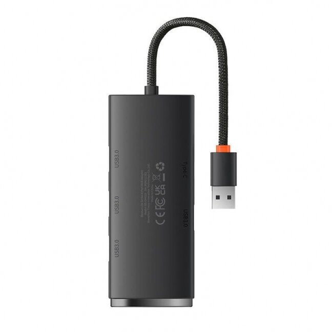Šakotuvas BASEUS WKQX030001 (USB-A, 4 prievadai, USB3.0, 25cm) Šakotuvas BASEUS WKQX030001 (USB-A, 4 prievadai, USB3.0, 25cm)