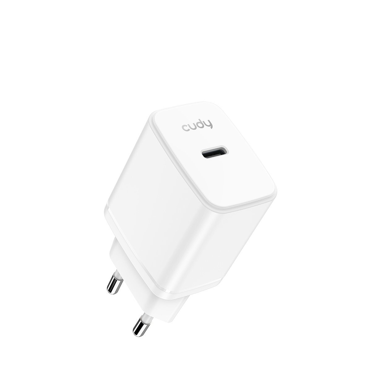 Sieninis įkroviklis CUDY CH25_EU (1x USB-C; 25W) Sieninis įkroviklis CUDY CH25_EU (1x USB-C; 25W)