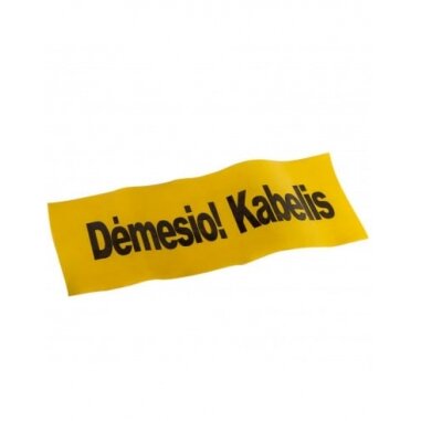 Signalinė juosta "Kabelis" 0.5mm x 250mm (300m) Signalinė juosta "Kabelis" 0.5mm x 250mm (300m)