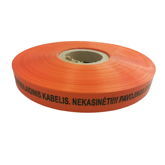 Signal tape "Šviesolaidinio kabelis" 0.5mm x 300mm (250m)