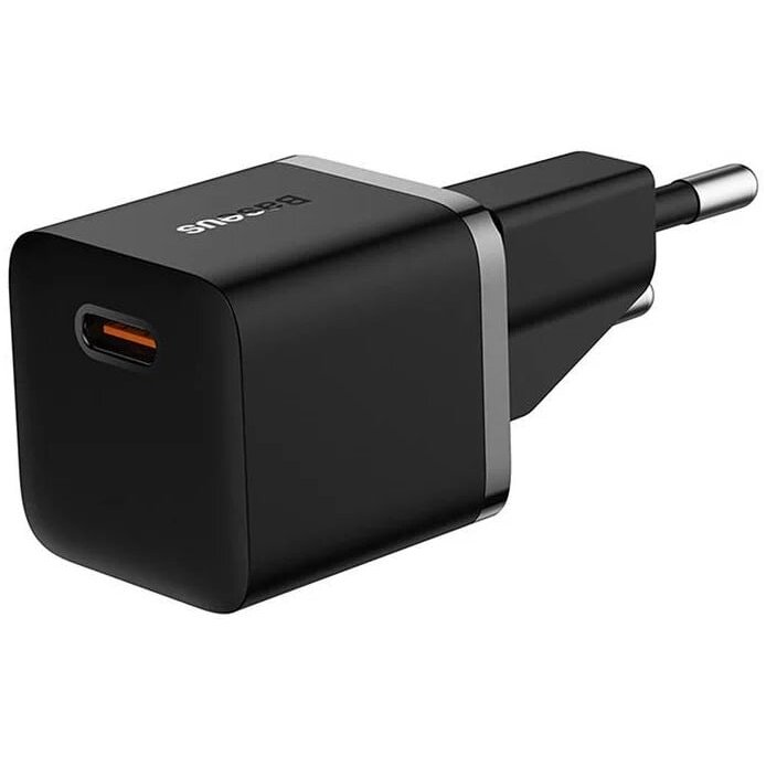 Wall Charger BASEUS CCGN050101 (GaN5 mini, 20W, USB-C, QC3.0, black)