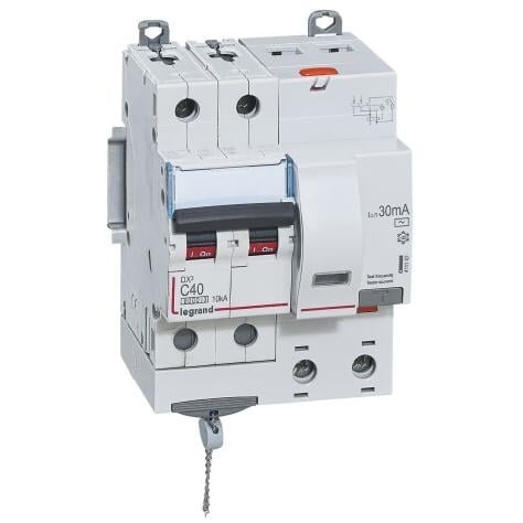 Current drain relay with automatic switch Legrand 411162 (C, 40A, 2P, 30mA, 230V) Current drain relay with automatic switch Legrand 411162 (C, 40A, 2P, 30mA, 230V)
