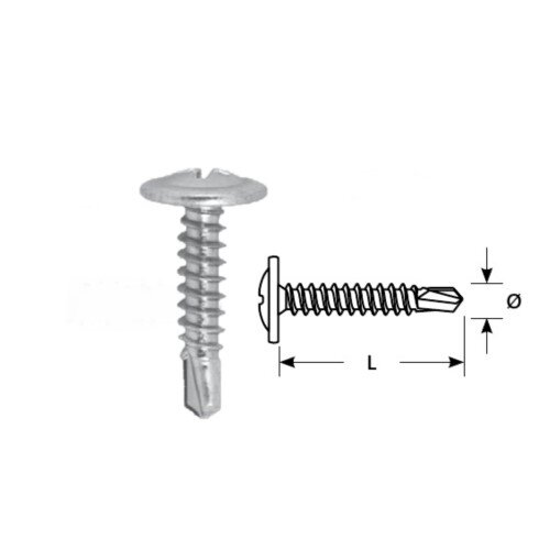 Sraigtas su grąžteliu STARFIX WT 4.2x25/F (36vnt) Sraigtas su grąžteliu STARFIX WT 4.2x25/F (36vnt)