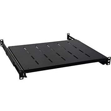 Stacionari lentyna 19'' 1U (800 mm gylio spintai, juoda, iki 60 kg)