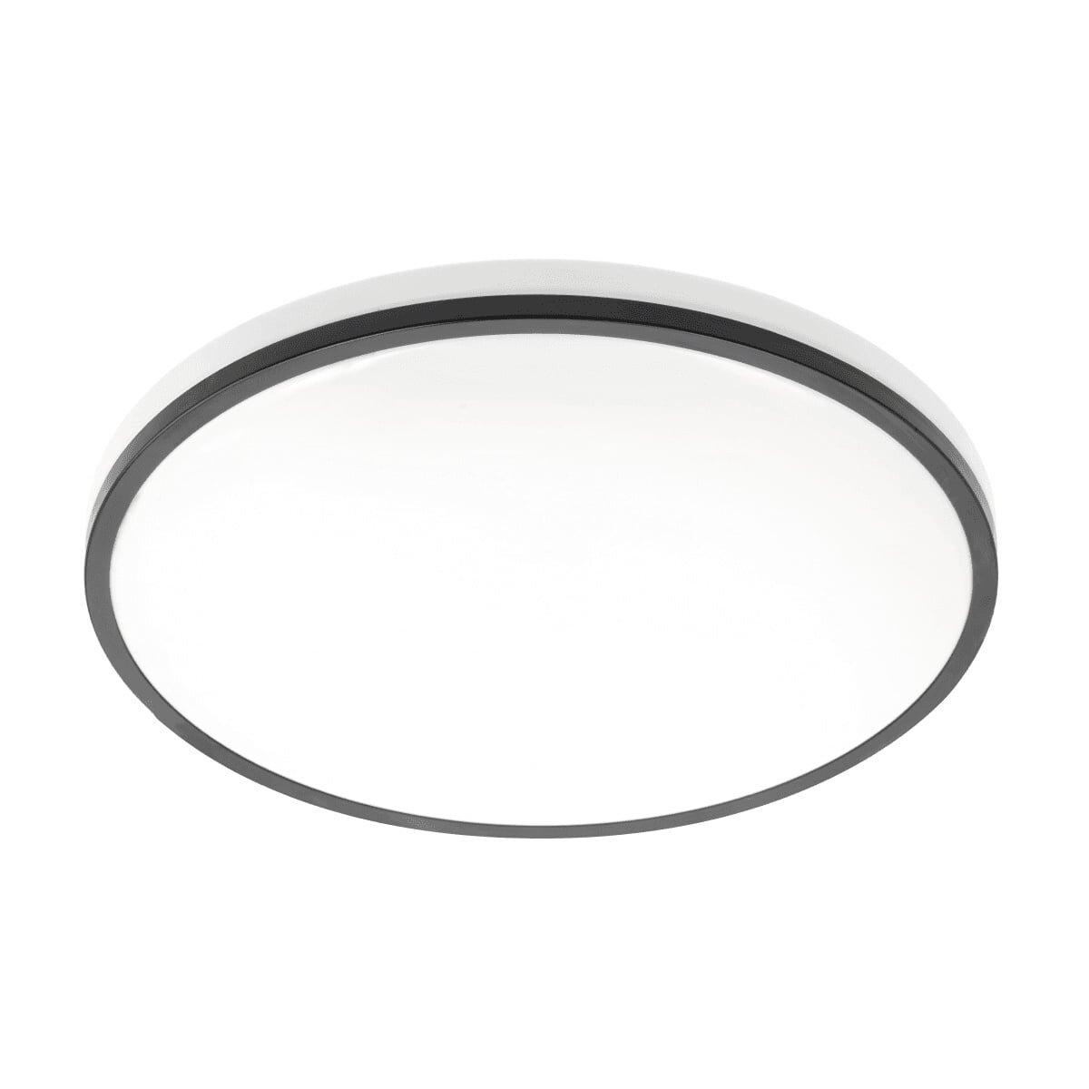 Ceiling light fixture, round, black, TULA LED (24W, 1680lm, IP44, 4000K) GTV LD-TUL24W-NW-00