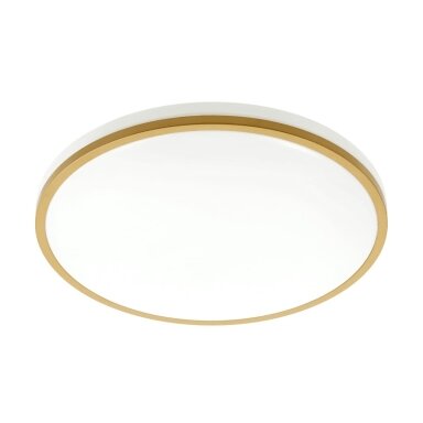 Šviestuvas lubinis apvalus auksinis TULA LED (24W, 1680lm, IP44, 4000K) GTV LD-TUL24W-NW-00